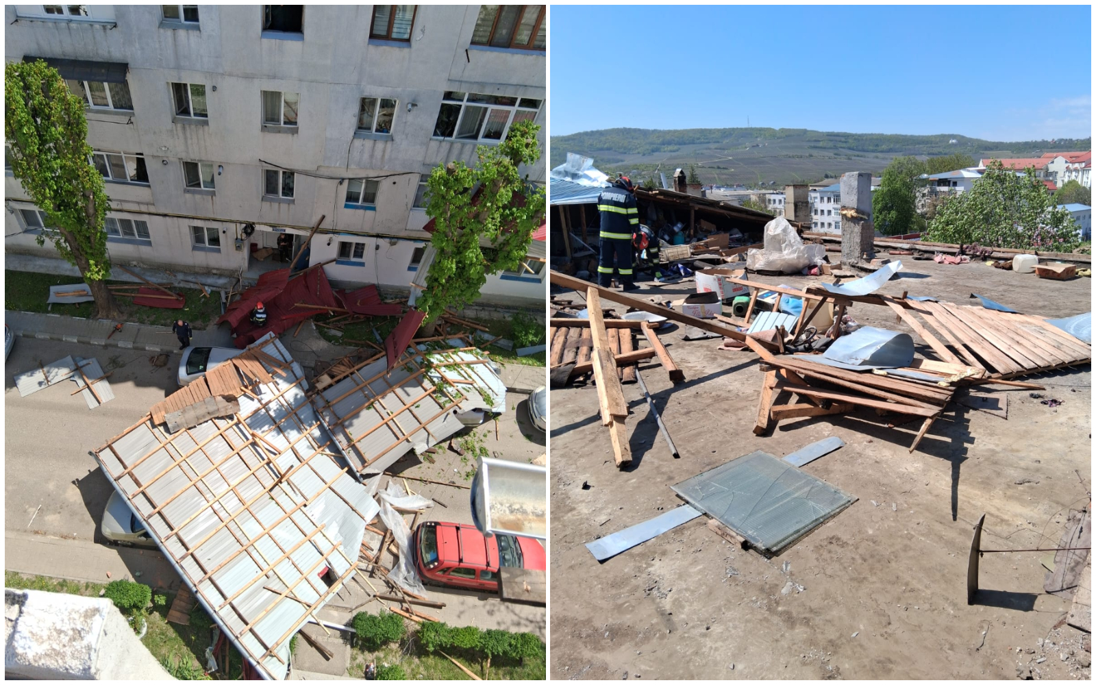 Életét vesztette egy férfi, akire egy tömbház tetőelemei zuhantak a szélviharban