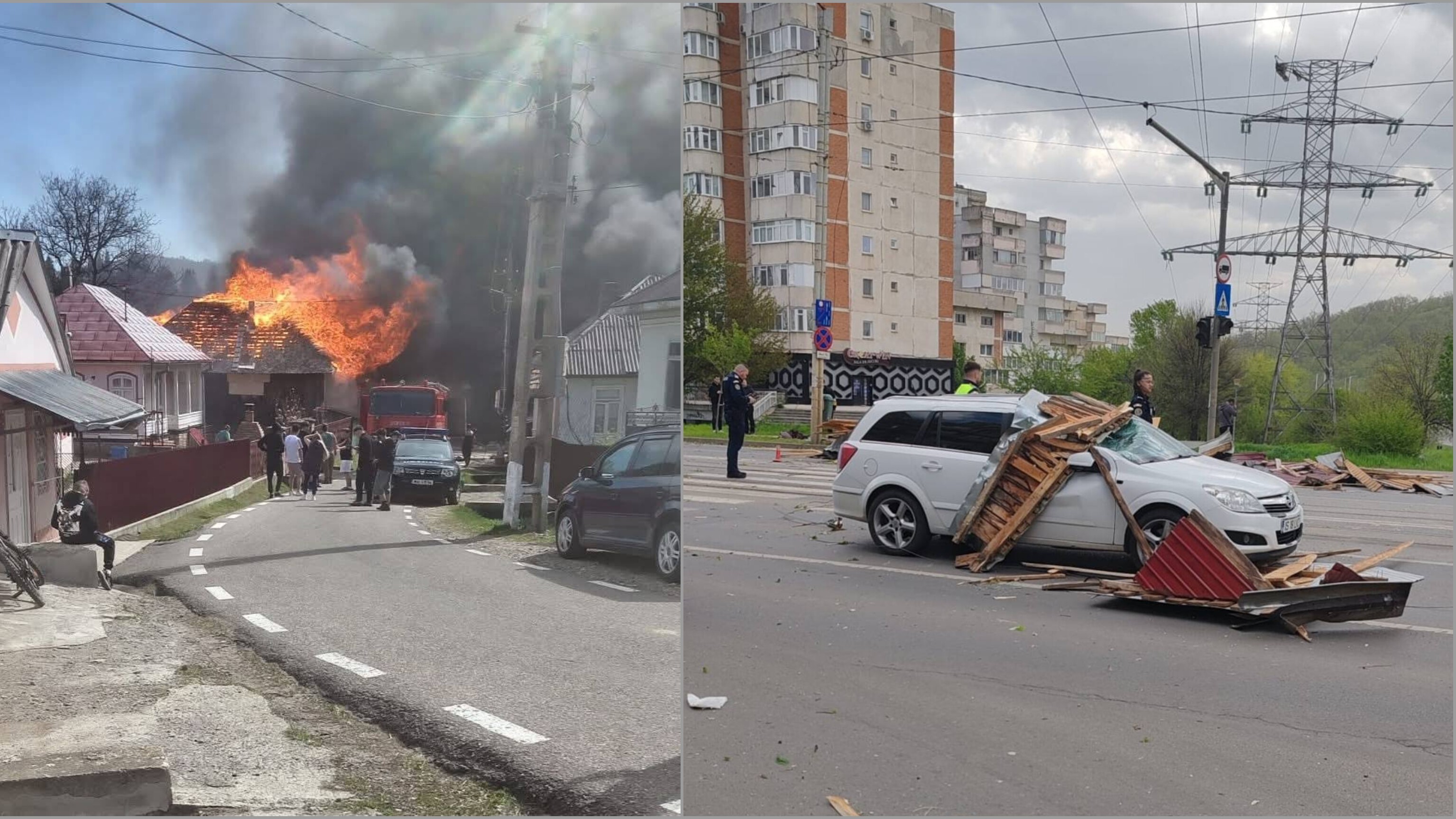 Gondokat okoz a szélvihar Moldvában, Vrancea megyében 11 faház kapott lángra | VIDEÓ