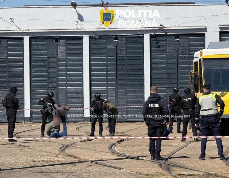 Összetett taktikai gyakorlatot tartottak a Bihar megyei rendőrök az OTL telephelyén