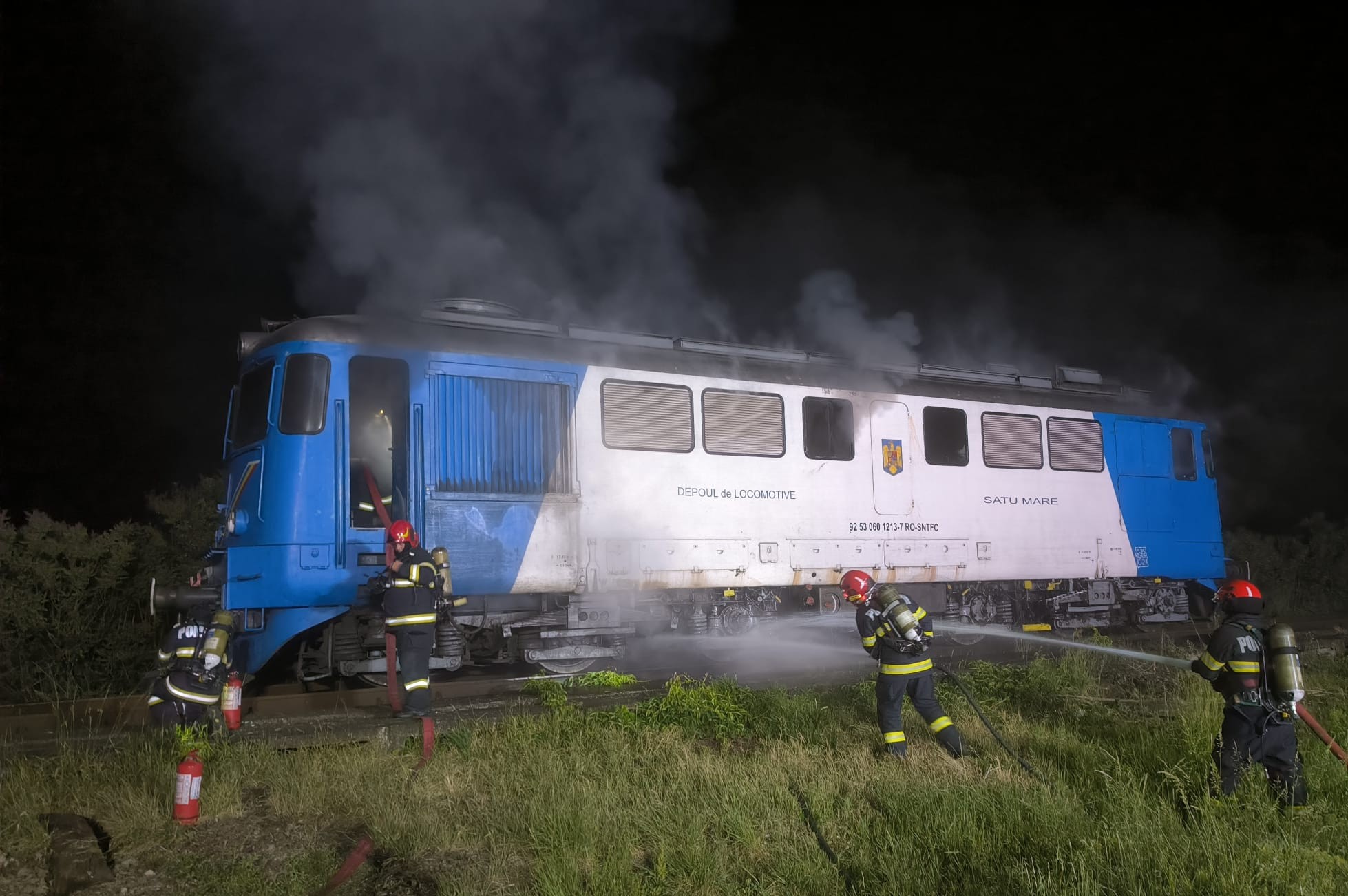 Kigyulladt egy mozdony Paptamásiban