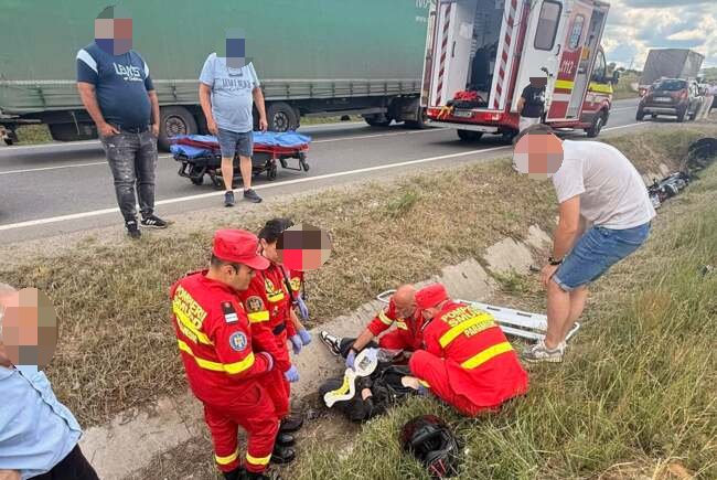 Motoros baleset történt Félixfürdőnél, egy fiatal nő megsérült