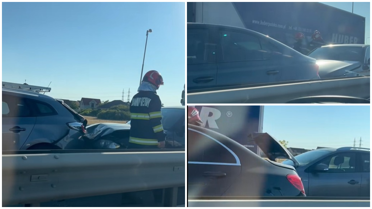 Öt autó ütközött Nagyváradon, két embert kórházba szállítottak