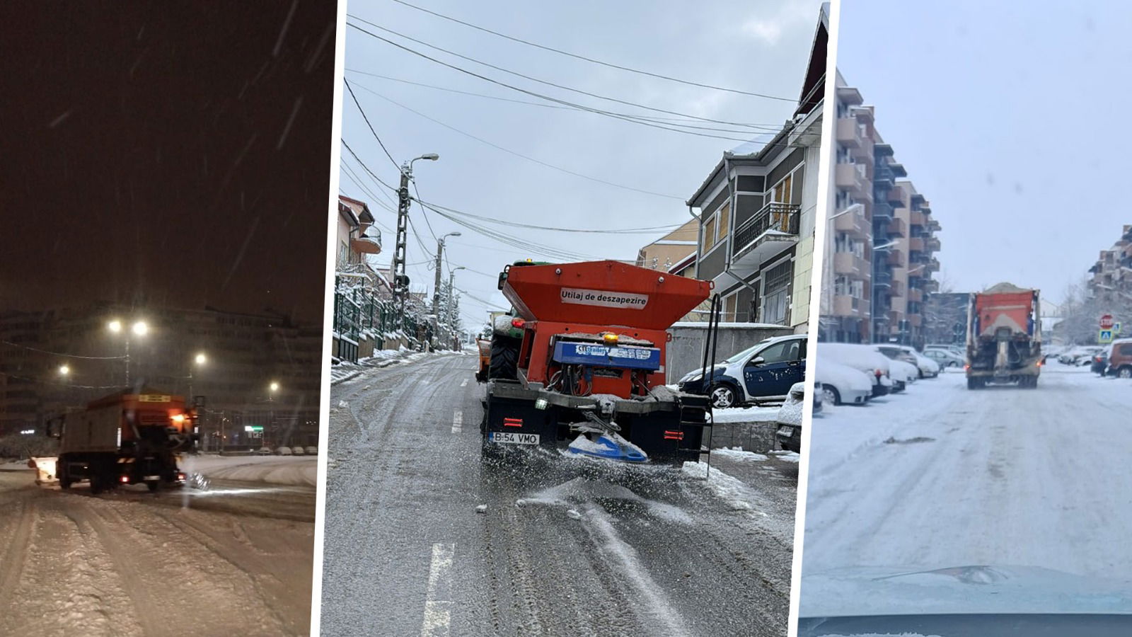 A kevésbé forgalmas utcákon dolgoznak jelenleg a hóeltakarító gépek a városháza közleménye szerint