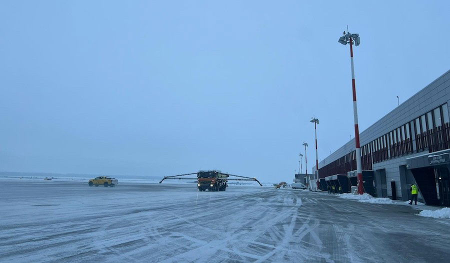 A hó nem akadály: működik a nagyváradi reptér
