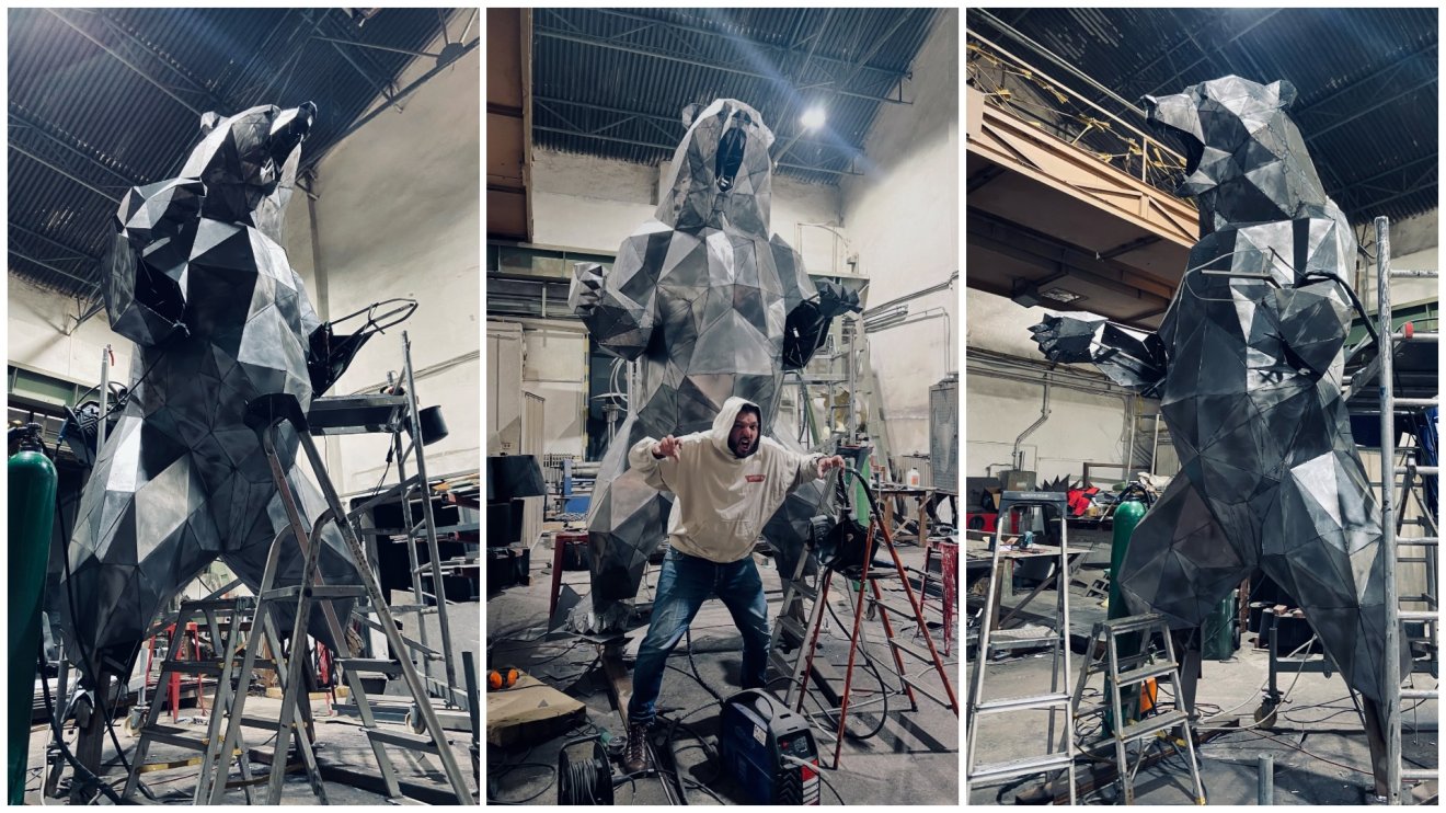 Óriási medveszobrot állítanak Tusnádfürdőn