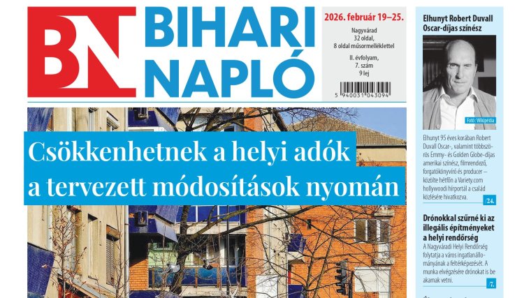 A Bihari Napló hetilap február 19-i lapszámának tartalmából