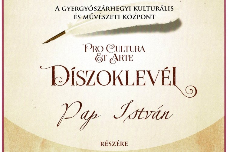 Pro Cultura et Arte-díjban részesült Pap István, a Bihari Napló szerkesztője