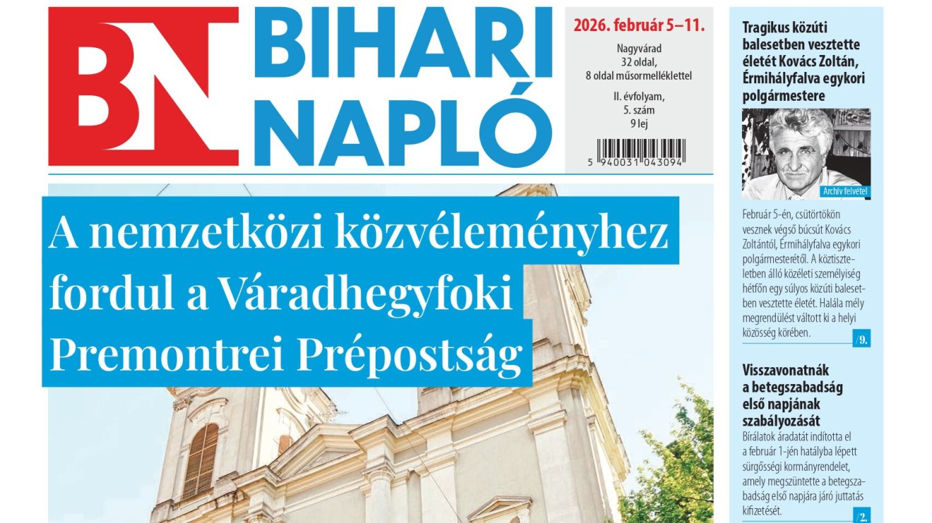 A Bihari Napló hetilap február 5-i lapszámának tartalmából