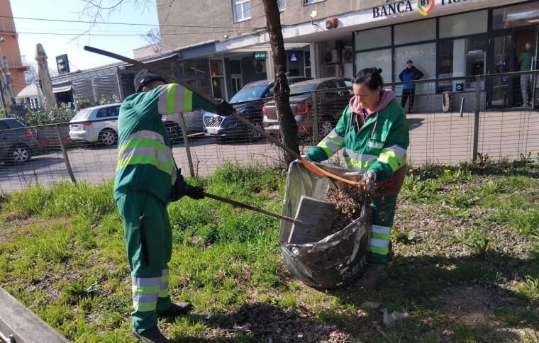 Tavaszi nagytakarítás: jelenleg Nagyvárad központi részén zajlanak a munkálatok