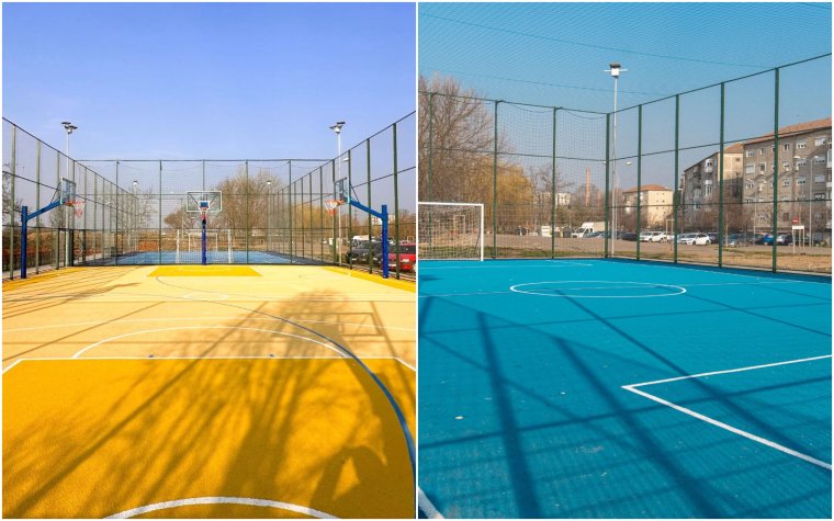 Felújították a Szováta utcai sportpályákat: sötétedés után is használhatók | GALÉRIA