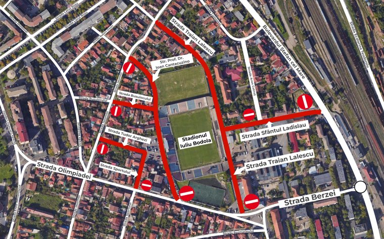 Forgalomkorlátozás a focimeccs idején