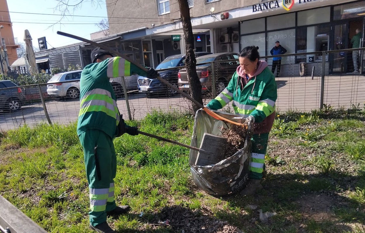 Tavaszi nagytakarítás: jelenleg Nagyvárad központi részén zajlanak a munkálatok