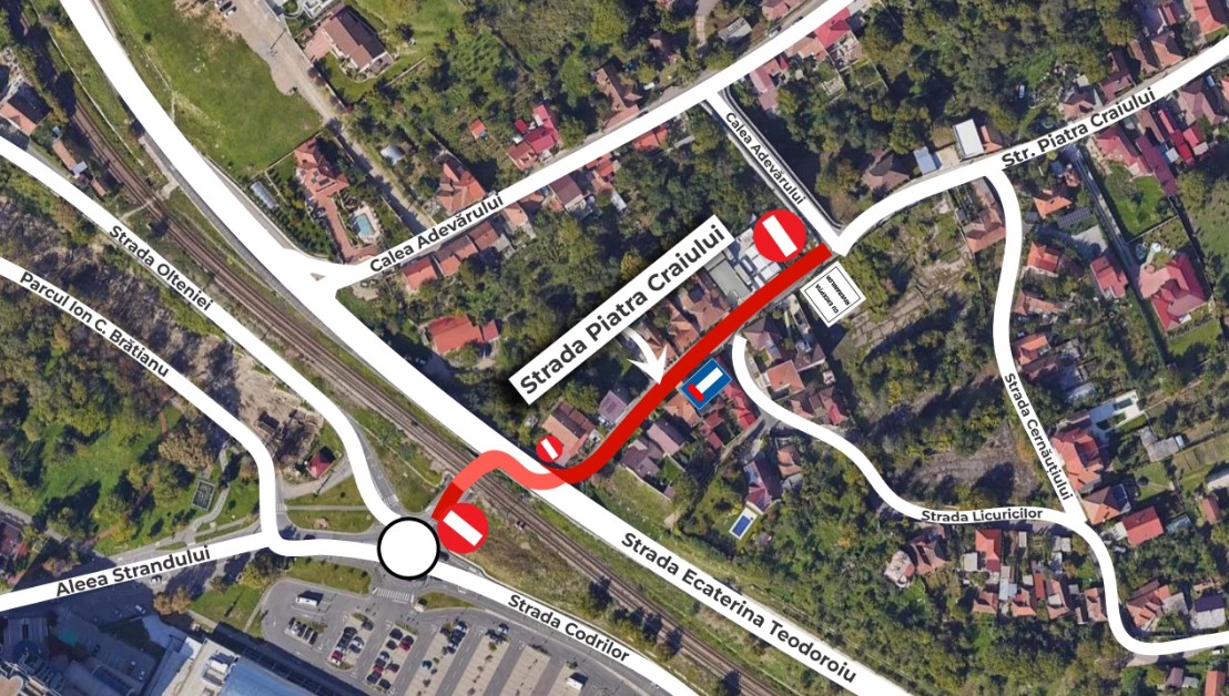Holnaptól ideiglenesen lezárják a Piatra Craiului utcát