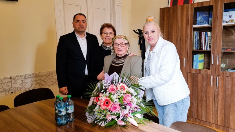 Századik születésnapja alkalmából köszöntötték a nagyváradi hölgyet