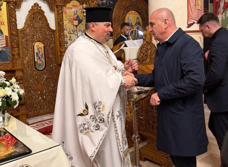 Ilie Bolojan a szentmártoni templomban vett részt a feltámadási misén