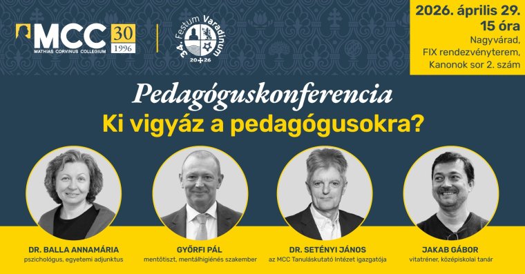 Győrfi Pál, az OMSZ kommunikációs és PR-vezetője tart előadást Nagyváradon