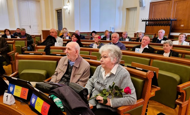 Ismét köszöntötték az ötvenedik házassági évfordulójukat ünneplő párokat