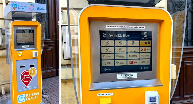 Kihelyezték az első okos parkolóautomatát Nagyváradon