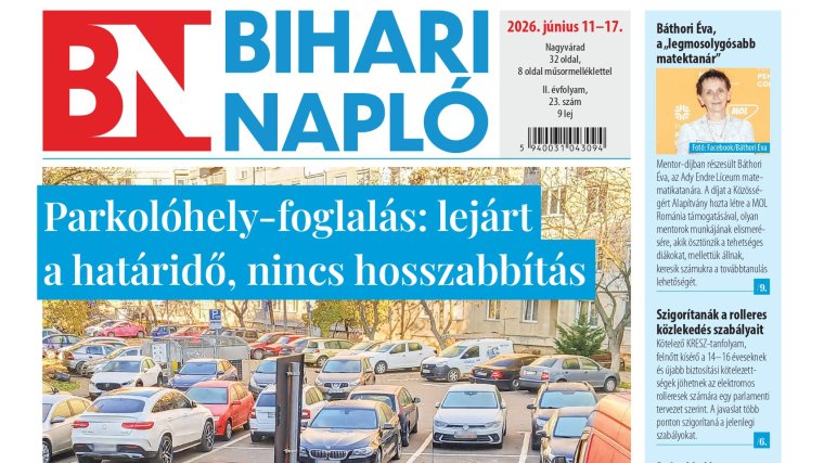 A Bihari Napló hetilap június 11-i lapszámának tartalmából