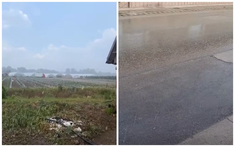 Miközben Váradon tombol a kánikula, Tenkén jégeső söpört végig | VIDEÓ
