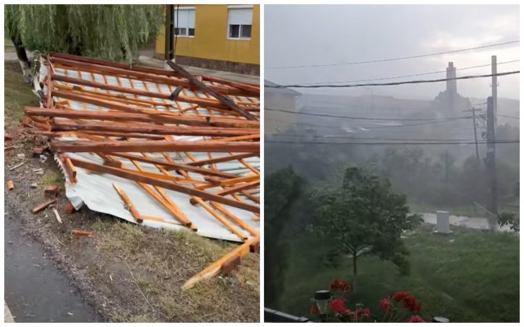 Kettészakadt Bihar megye: míg az egyik részen tombol a kánikula, a másikon viharok pusztítanak | VIDEÓ