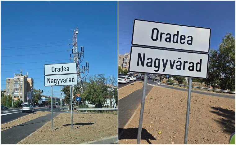 Apró, de lényeges: pótolták a hiányzó ékezetet Nagyvárad helységnévtábláján