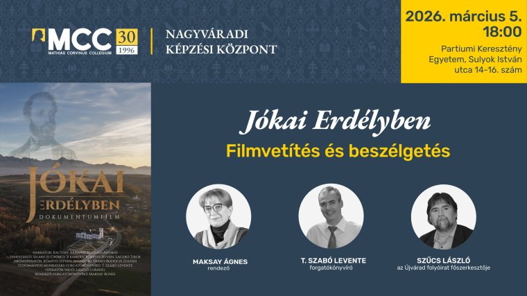 Nagyváradon is levetítik a Jókai Erdélyben című dokumentumfilmet