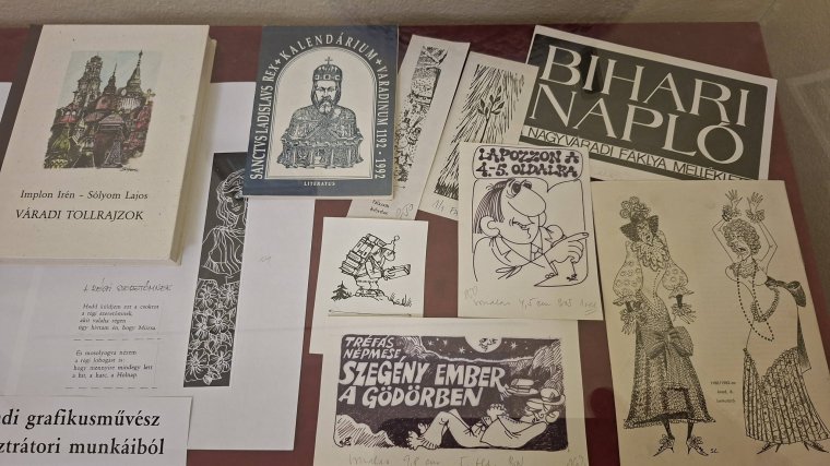 Sólyom Lajos nagyváradi grafikusművész miniatúráiból és ex libriseiből nyílt kiállítás