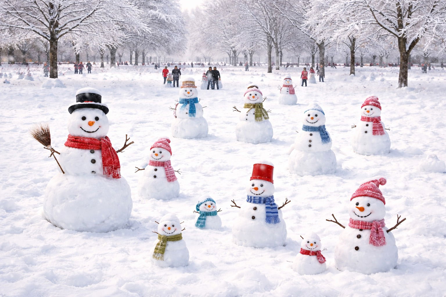 Vidám téli összefogás: hóemberépítő akció a szalontai parkban