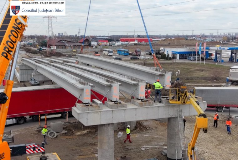 Félig megépült a Szatmár felé vezető felüljáró