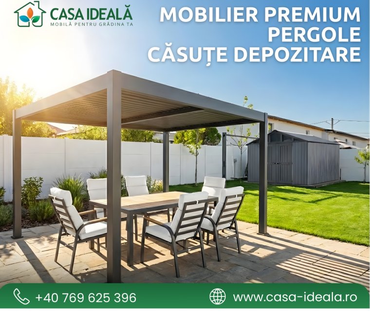 Casa Ideala Nagyszalonta – kerti bútorok, pergolák, tárolási megoldások! Több mint 5000 teljesített megrendelés – Minőség, stílus, tartósság!