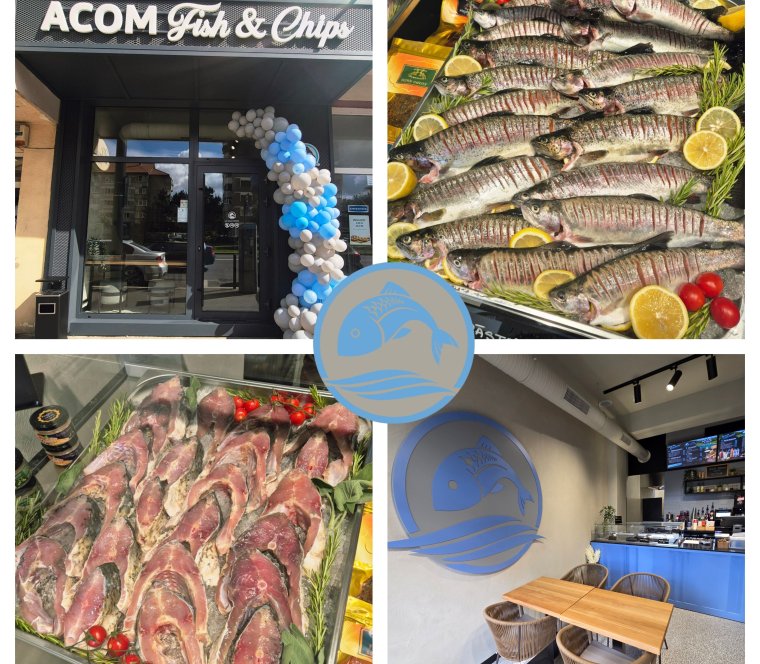 Megnyílt az Acom Fish & Chips, egy új koncepció a pisztrángból és pontyból készült ételek terén! Saját halastóból származó halak!