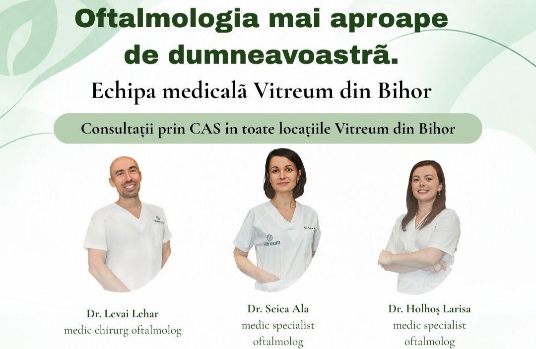 Vitreum Szemészet: rendelők Bihar megyében és tanácsok a látás védelméért