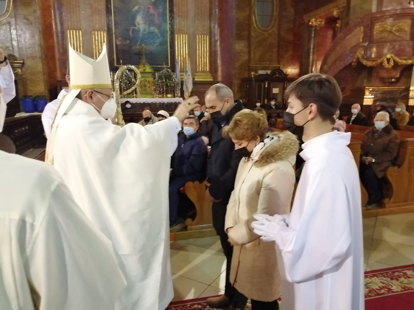 Jubiláns házaspárok megáldása a római katolikus székesegyházban