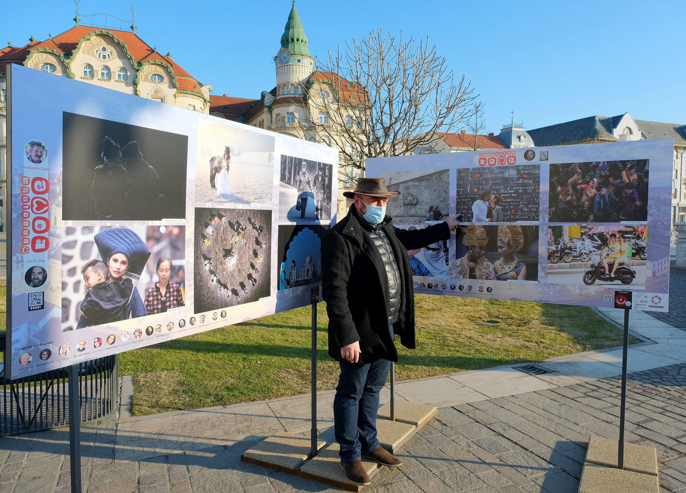 Új kiállítást nyitottak meg a nagyváradi Szent László téren Bálint-nap alkalmából