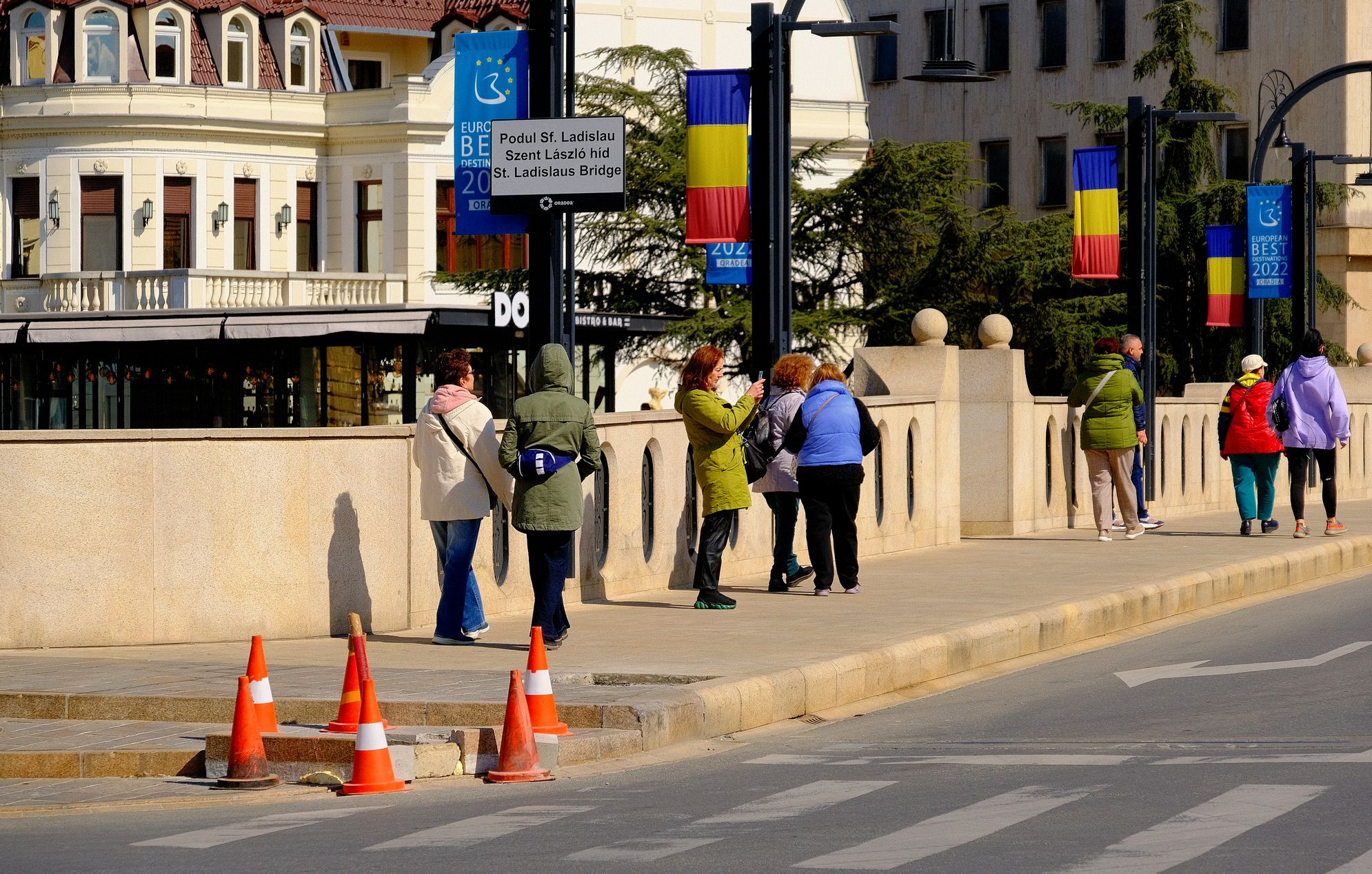 Jelzőlámpák a Szent László hídnál