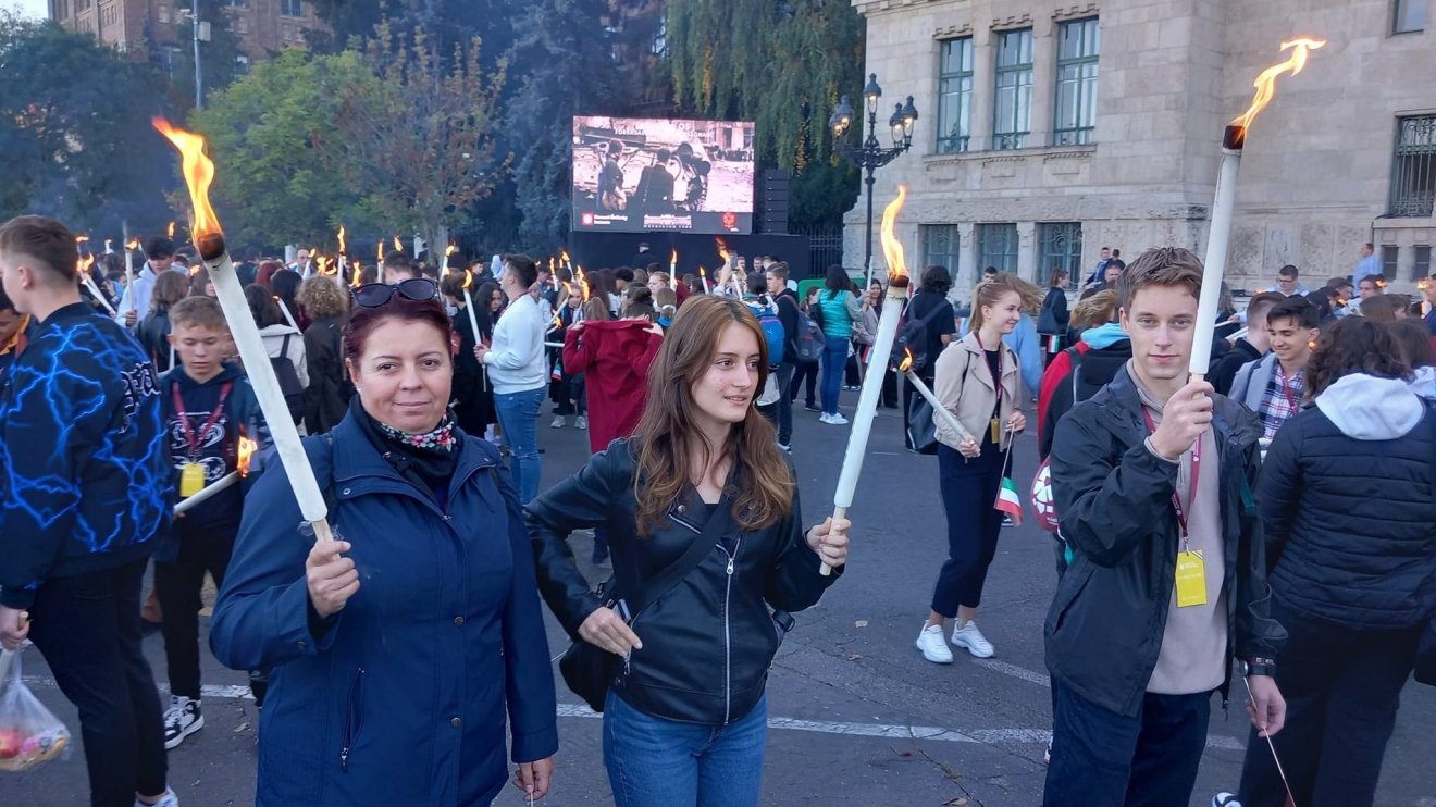 Bihar megyei diákok a budapesti ötvenhatos megemlékezéseken
