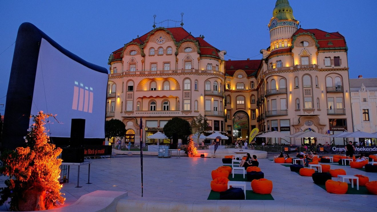 Szabadtéri filmvetítés volt Nagyváradon
