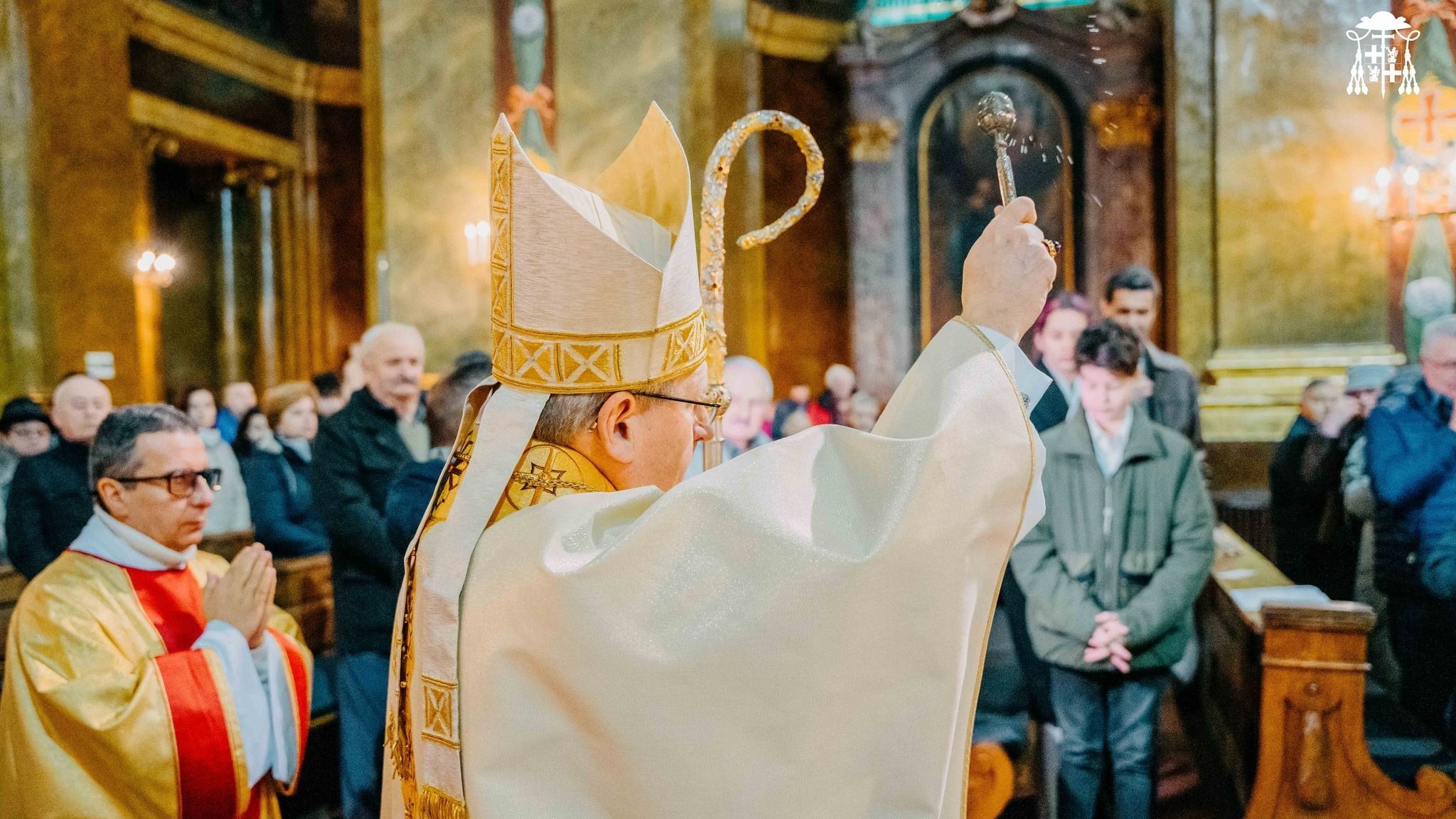 Házszentelés a püspöki palotában