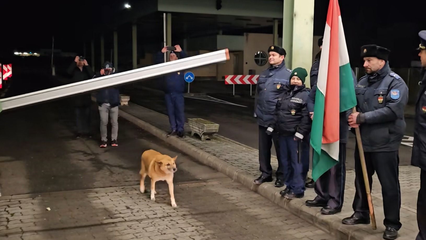 Négylábú lopta el a show-t a határátkelő-megnyitáson – VIDEÓ!