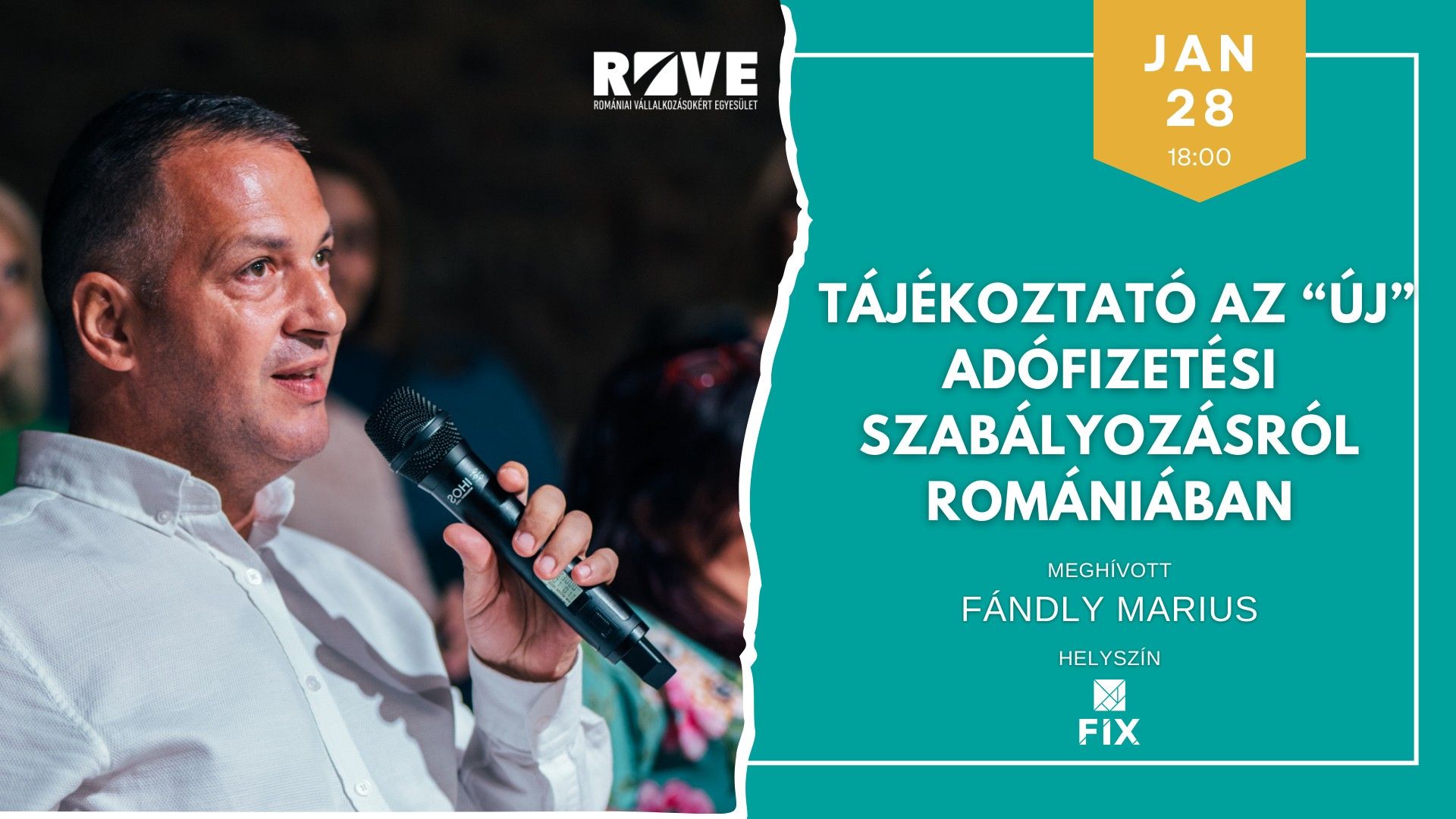 ROVE Klub: Tájékoztató az új adófizetési szabályozásról