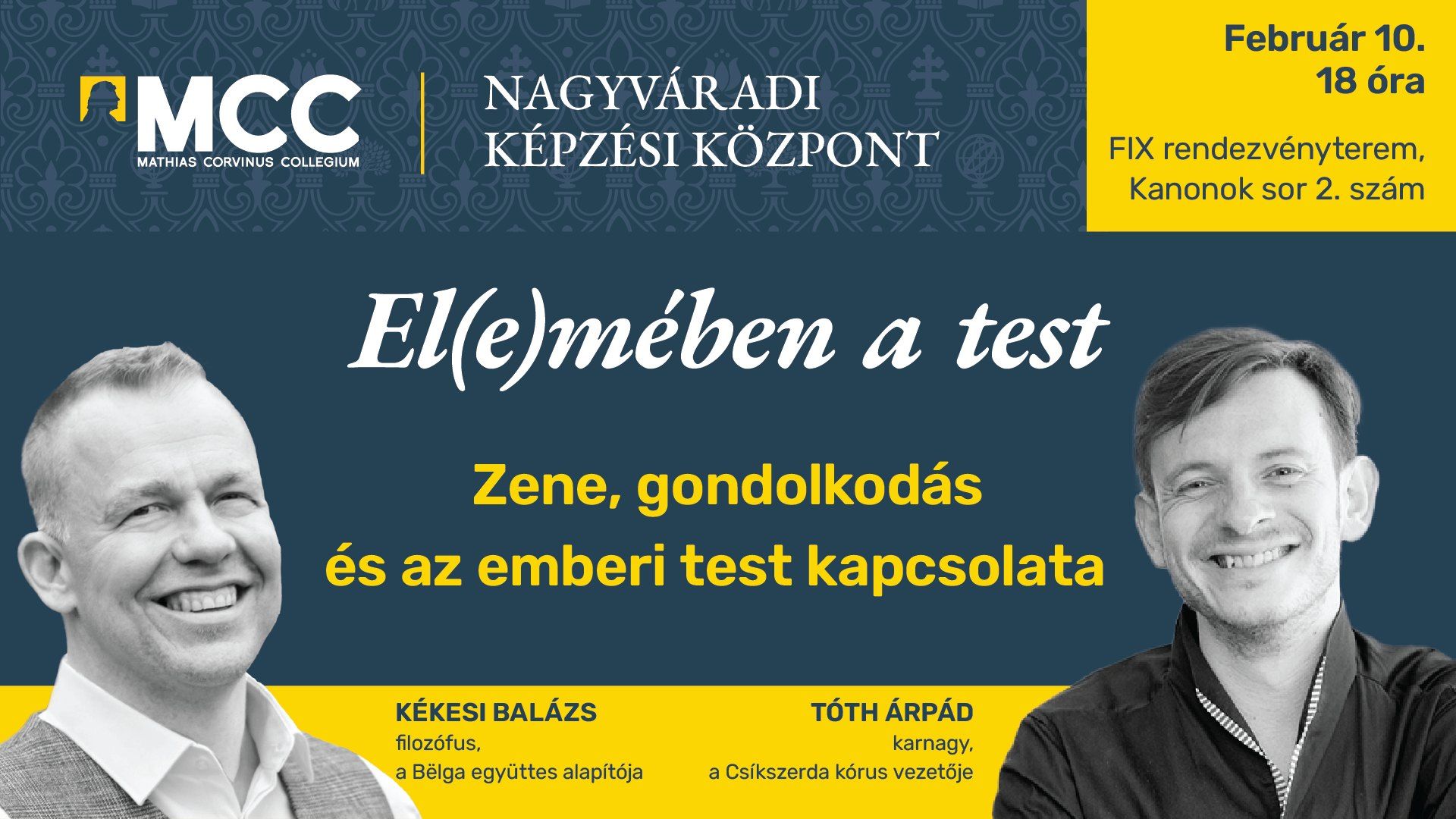 A zene és a test kapcsolatáról az MCC-nél