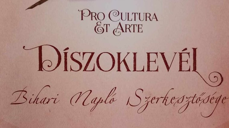 Elismerés a Bihari Napló szerkesztőségének