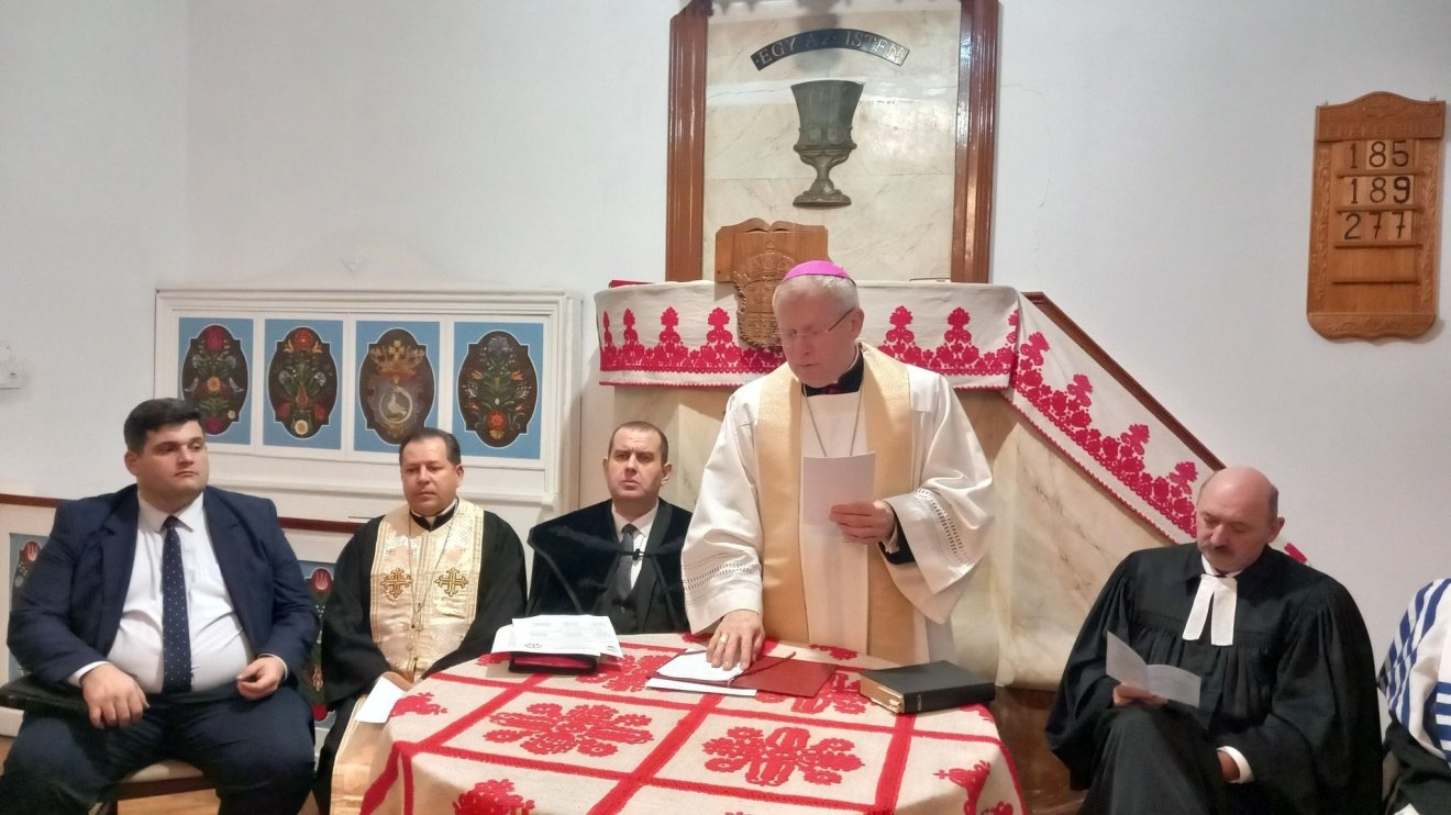 A nagyváradi unitárius templomban imádkoztak közösen az egyházak képviselői