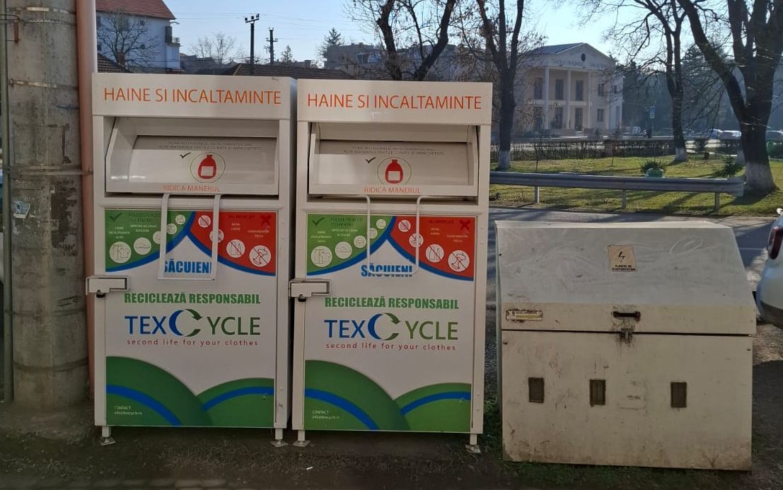 Textil- és lábbeligyűjtő konténerek Székelyhídon