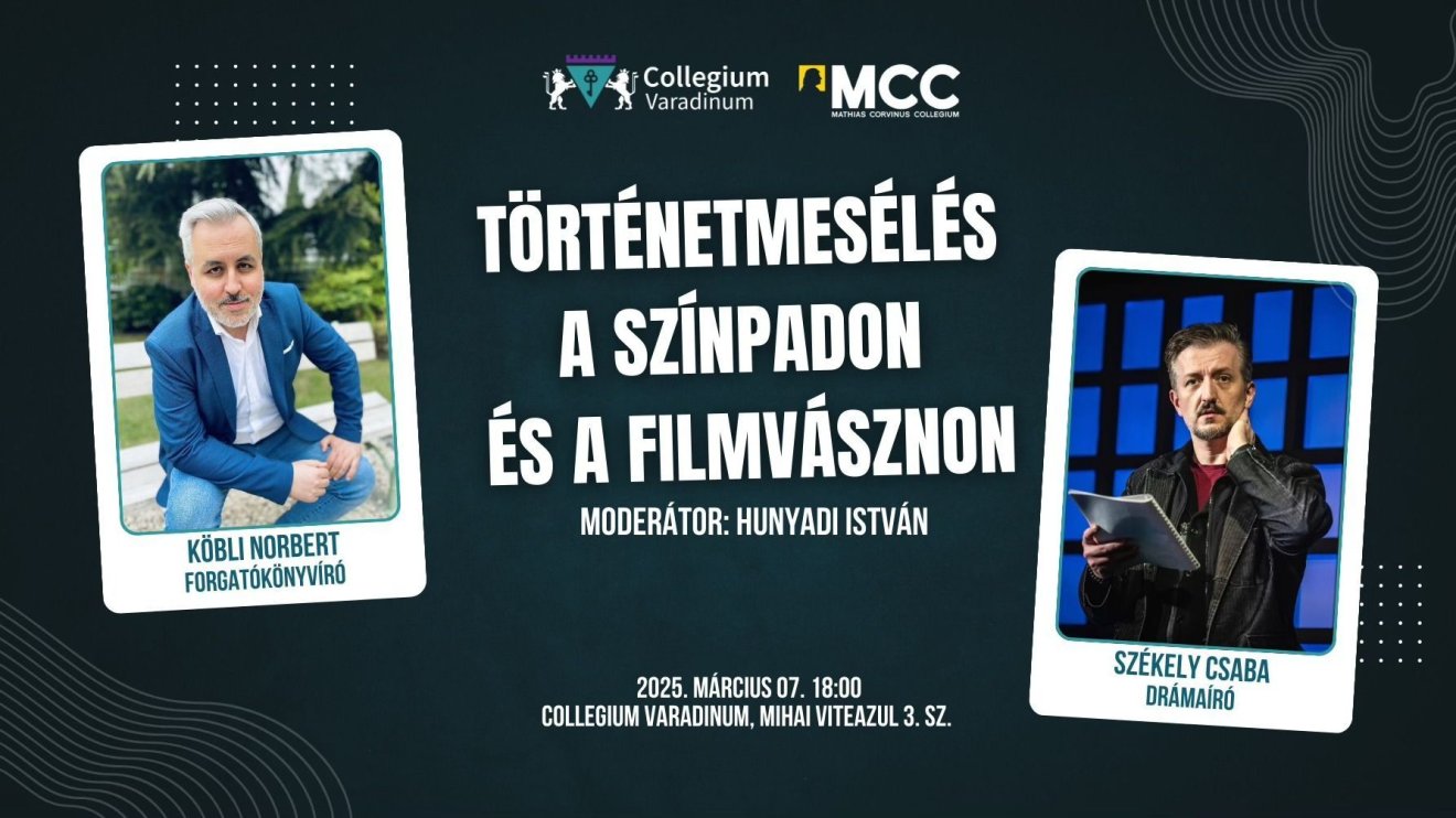 Pódiumbeszélgetés: Történetmesélés a színpadon és a filmvásznon