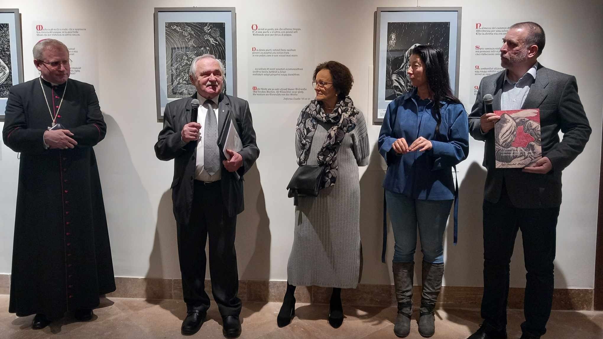 Gy. Szabó Béla Dante-sorozatából nyílt kiállítás a püspöki palotában
