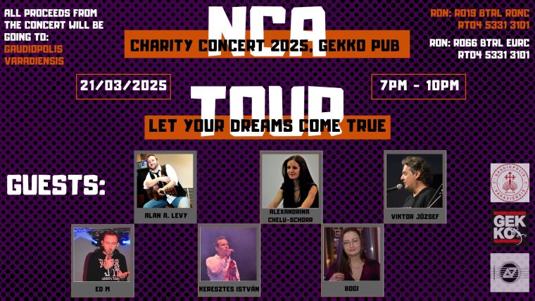 Jótékonysági est a Gekkóban