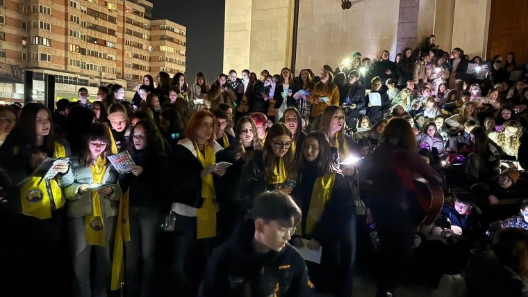 Közös éneklés a Föld napja alkalmából