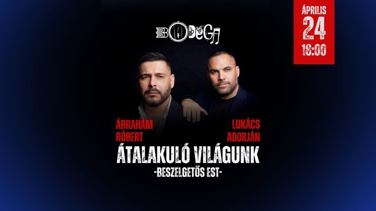 Átalakuló világunk nyomában – előadás a Bodega kultúrkocsmában